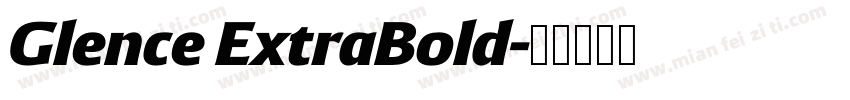 Glence ExtraBold字体转换